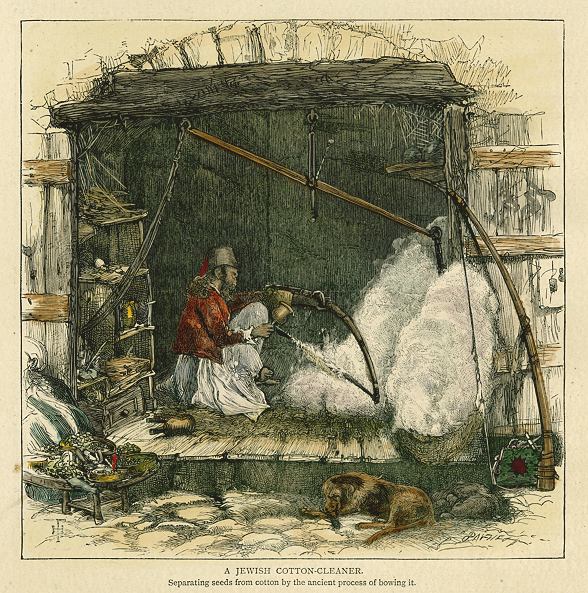 Jerusalem, Jewish Cotton-Cleaner, 1880