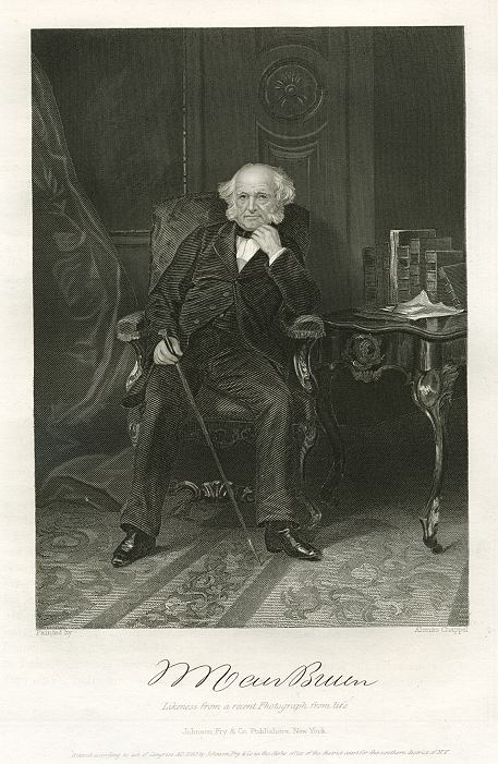 USA, Martin Van Buren after Alonzo Chappel, 1861