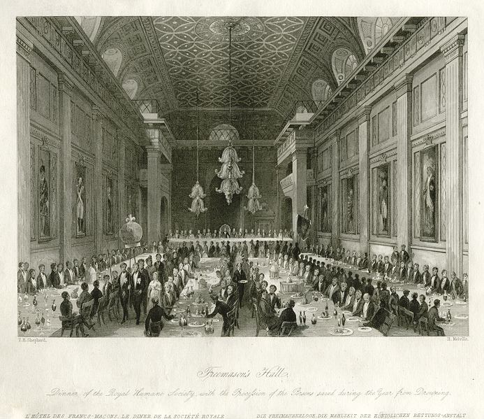 London, Freemason's Hall, 1841