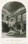 London, Goldsmiths Hall - Grand Staircase, 1841