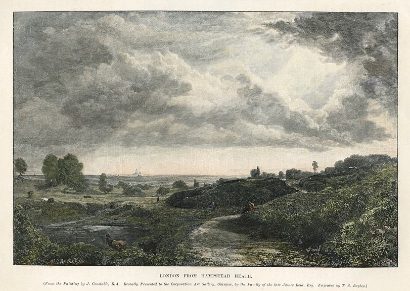 London from Hampstead Heath, after Constable, 1896