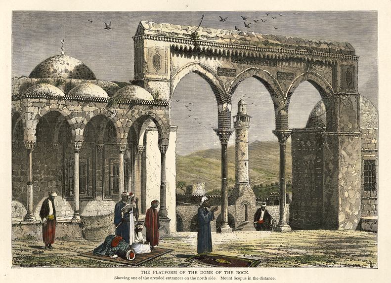 Jerusalem, Platform of the Dome of the Rock, 1880