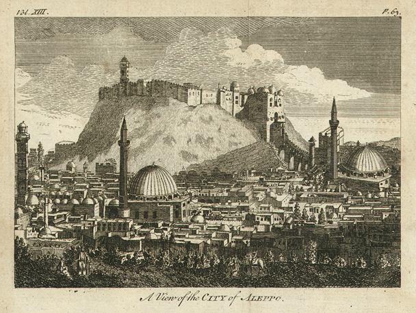 Holy Land, Aleppo view, 1760