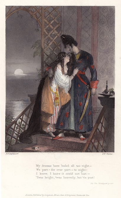 Indian Romance, illustration from Thomas Moore's Lalla Rookh, 1846