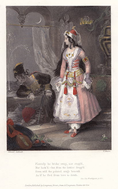 Indian Romance, illustration from Thomas Moore's Lalla Rookh, 1846