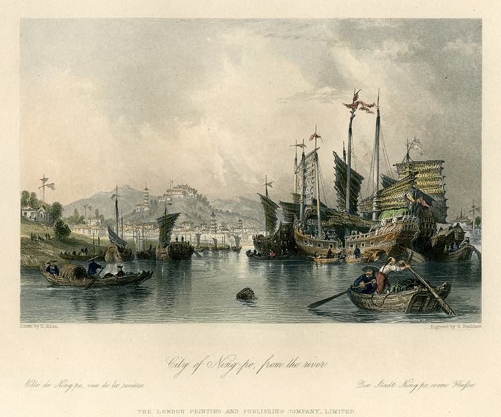 China, City of Ning-po, from the River, 1858