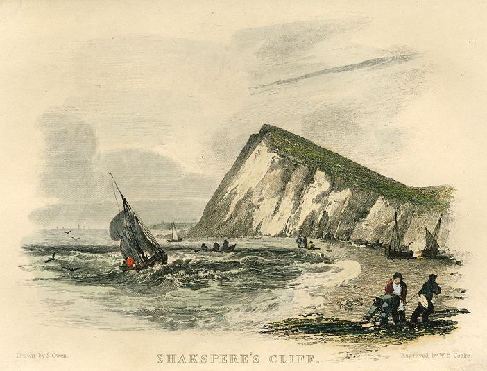 Kent, Dover, Shakespeare's Cliff, 1849