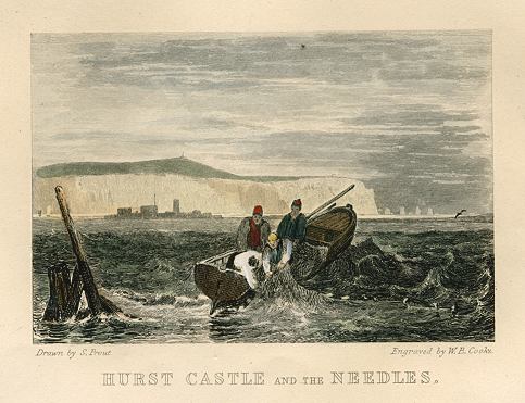 Hampshire, Hurst Castle and the Needles, 1849