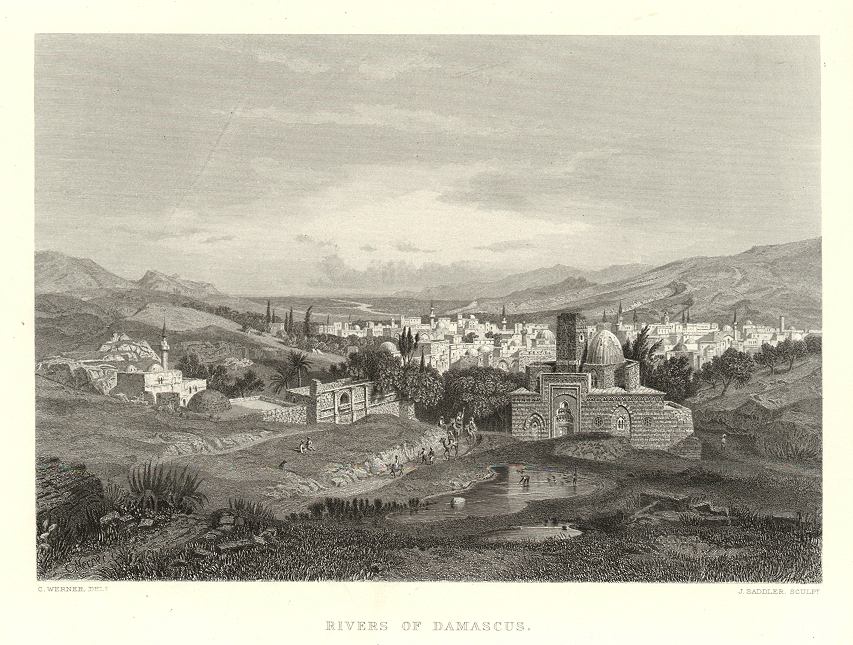 Syria, Rivers of Damascus, 1875