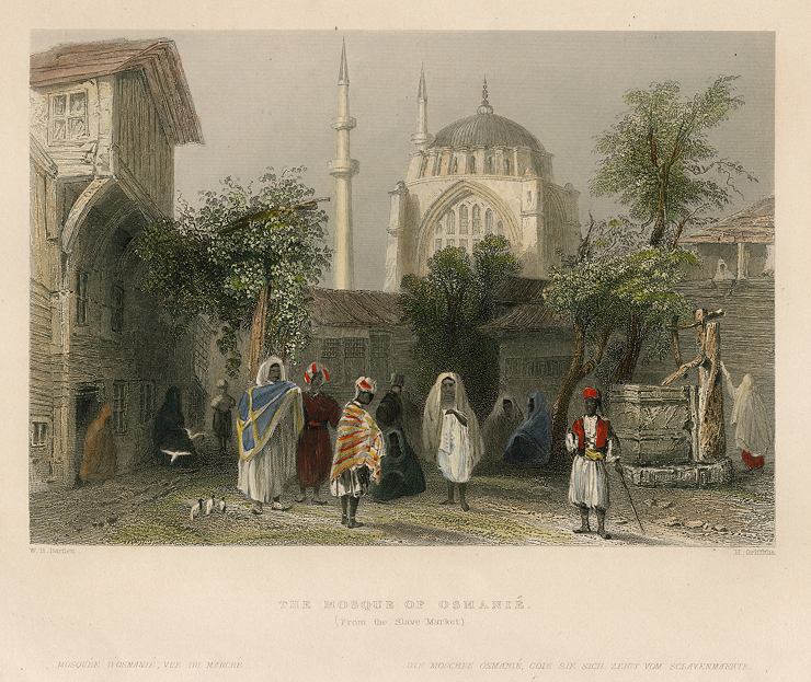 Turkey, Constantinople, Mosque of Osmanie, 1838