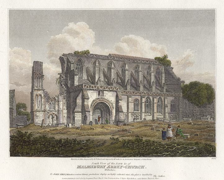 Wiltshire, Malmesbury Abbey Church, 1811