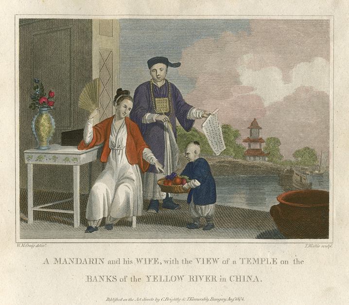 China, Mandarin and Wife, Yellow River, 1807