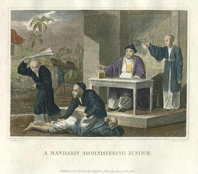 China, Mandarin Administering Justice, 1807