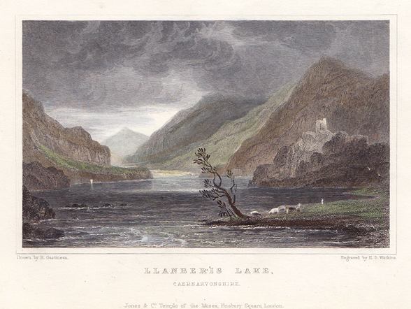 Wales, Llanberis Lake, 1830