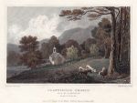 Wales, Llantisilio Church, Vale of Llangollen, 1830