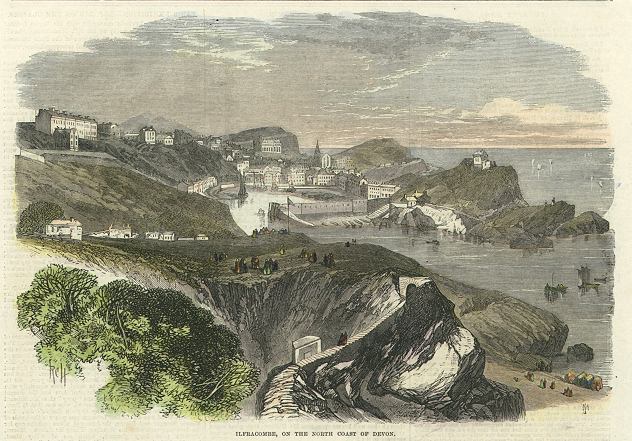 Devon, Ilfracombe view, 1867