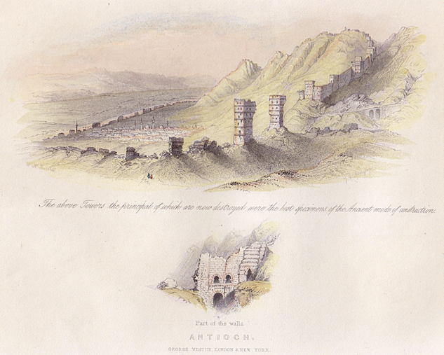 Holy Land, Antioch, showing the walls, 1850