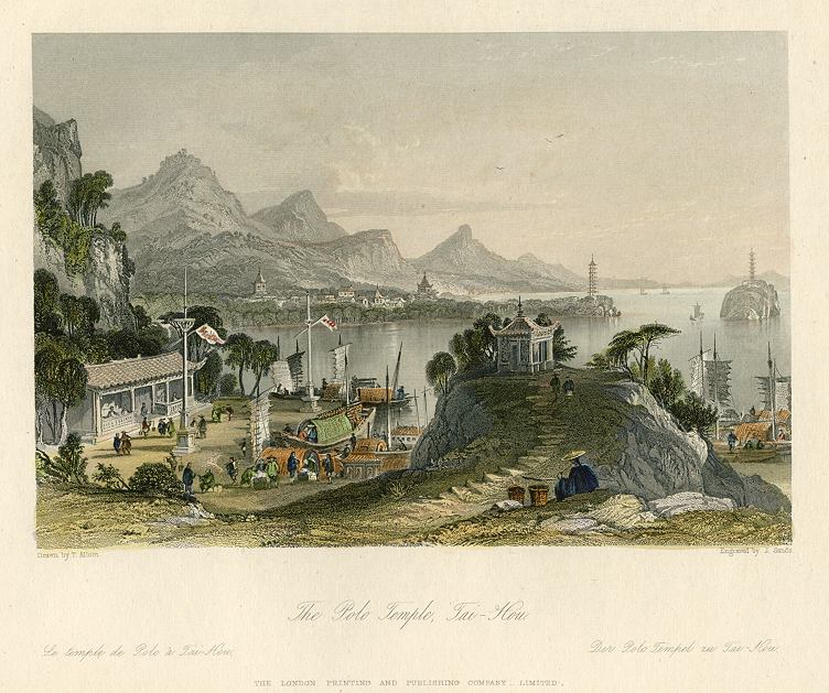 China, Polo Temple at Tai-Hou, 1858