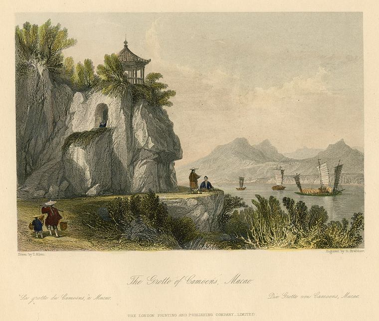 Macau, Grotto of Camoens, 1858