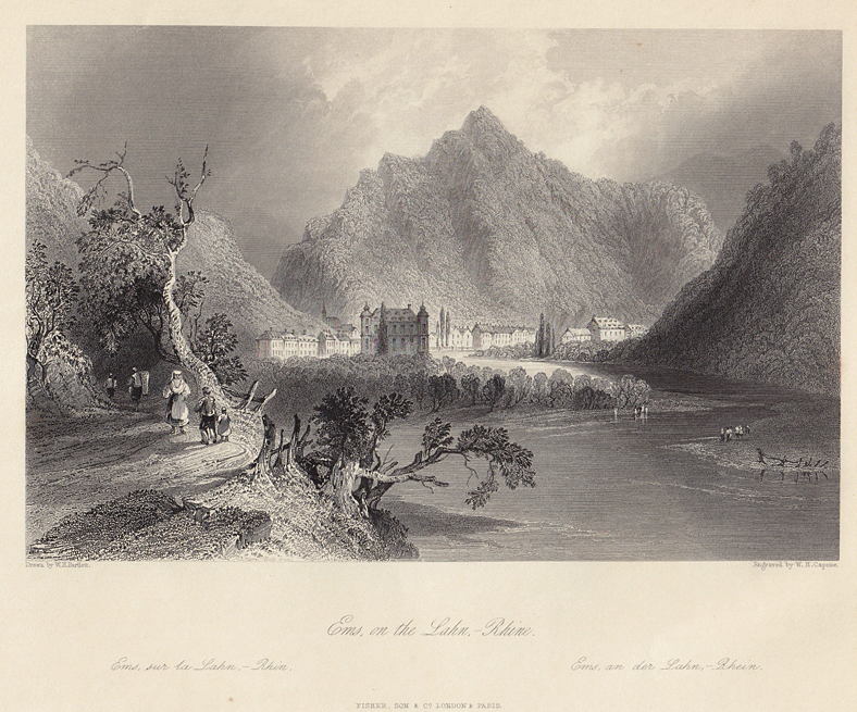 Germany, Ems, on the Lahn - Rhine, 1841