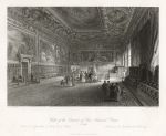 Italy, Venice, Hall of the Council of Five Hundred, 1841