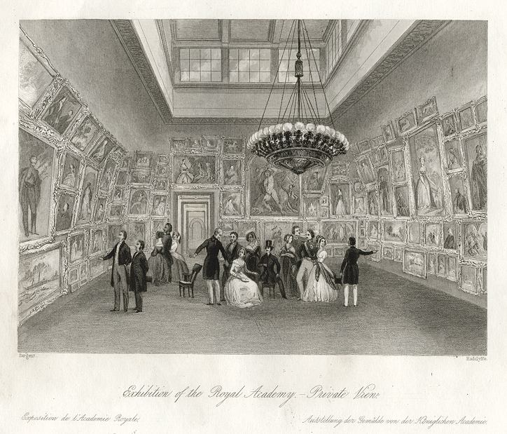 London, Royal Academy, private viewing, 1841