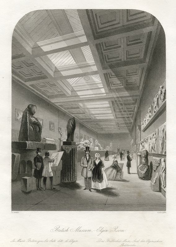 London, British Museum, Elgin Room, 1841