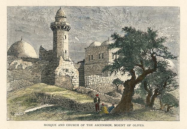 Jerusalem, Mosque & Church of the Ascension, Mount of Olives, 1875