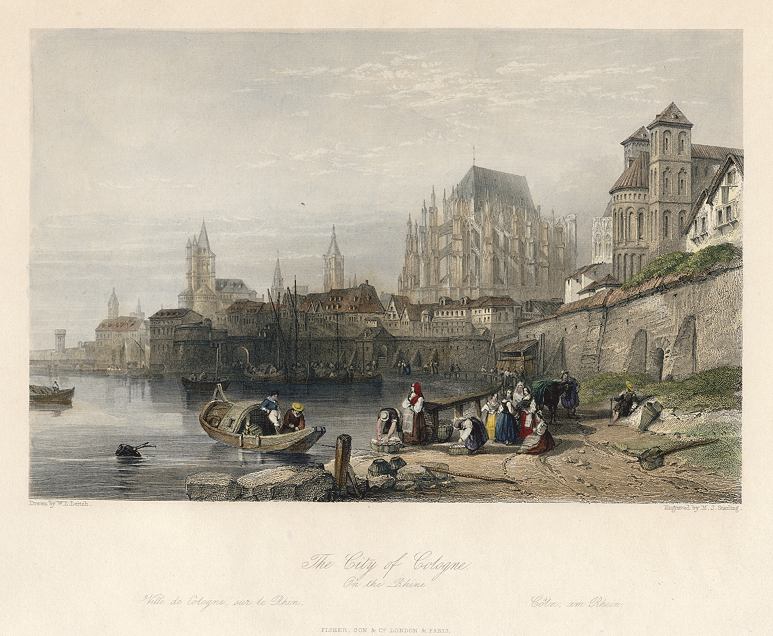 Germany, Cologne view, 1841