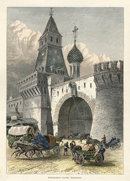 Russia, Moscow, Nikolsky Gate, 1875