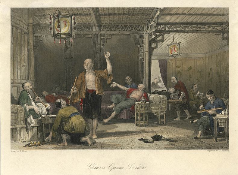 Chinese Opium Smokers, 1843