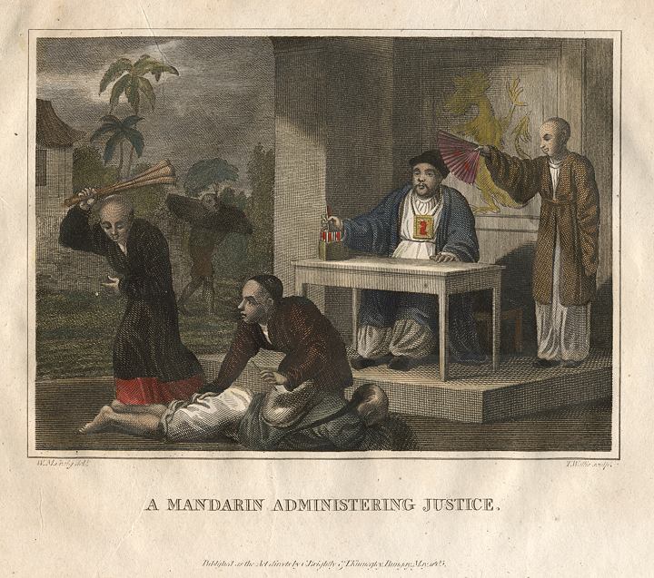 China, Mandarin Administering Justice, 1807