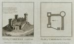 Cambridge Castle, view and plan, 1786