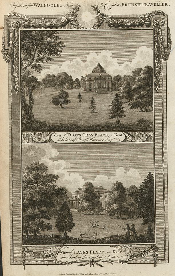 Kent, Foots Cray Place and Hayes Place, 1784