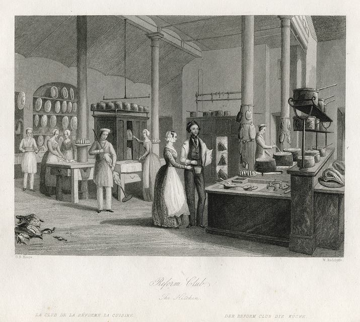 London, Reform Club, the Kitchen, 1841