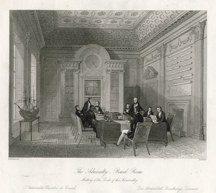 London, The Admiralty Boardroom, 1841