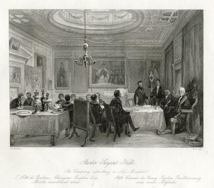 London, Barber Surgeon's Hall (medical), 1841