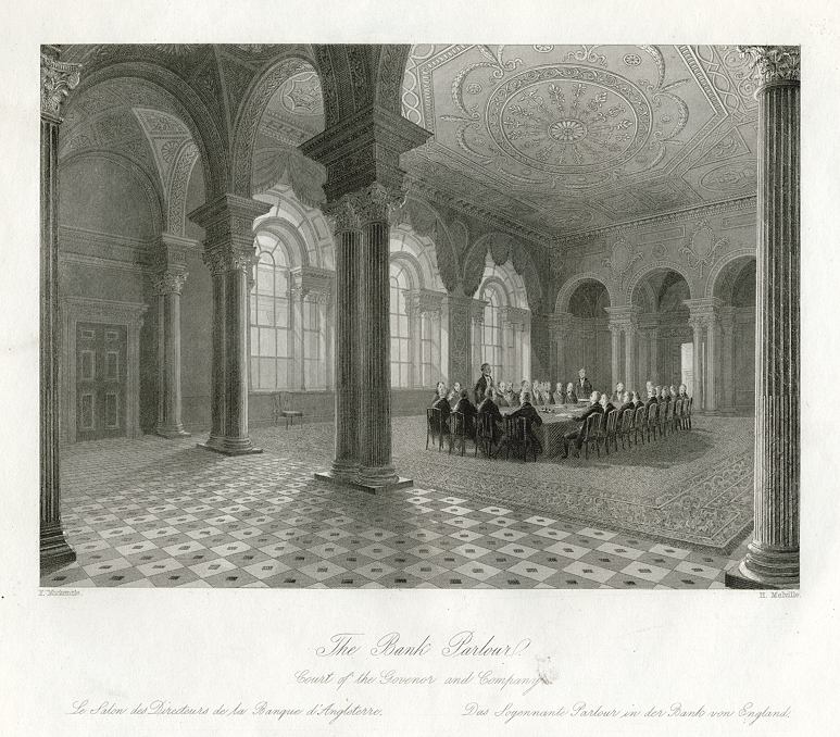 London, Bank of England - Bank Parlour, 1841