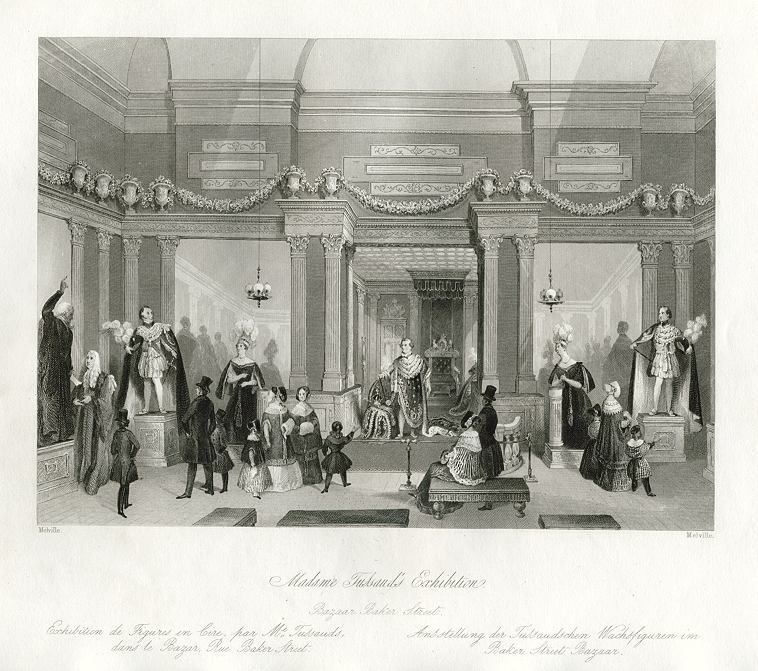 London, Madam Tussauds Exhibition, 1841