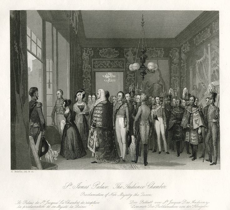 London, St. James Palace, Audience Chamber, 1841