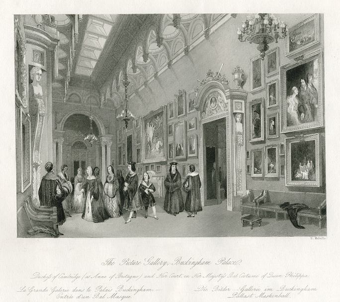 London, Buckingham Palace, Picture Gallery, 1841