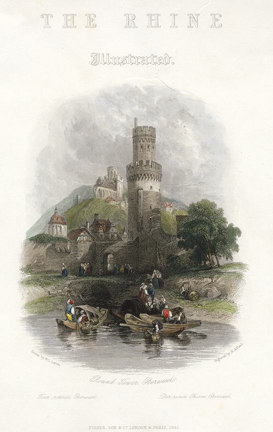 Germany, Oberwesel, the Round Tower, 1841