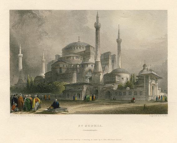 Turkey, Istanbul, St.Sophia, 1832