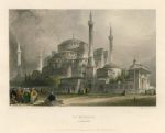 Turkey, Istanbul, St.Sophia, 1832