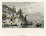 Turkey, The Bosphorus with the Castles of Europe and Asia, 1835