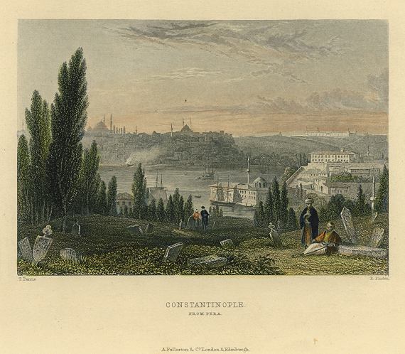 Turkey, Istanbul from Pera, 1832