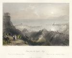 Italy, Genoa view, 1841