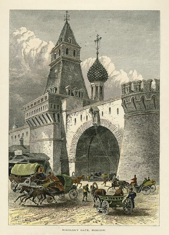 Russia, Moscow, Nikolsky Gate, 1875