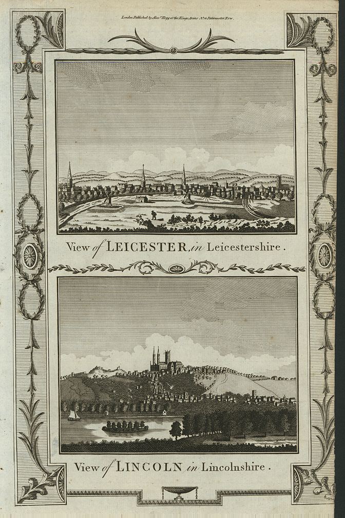 Leicester and Lincoln views, 1784