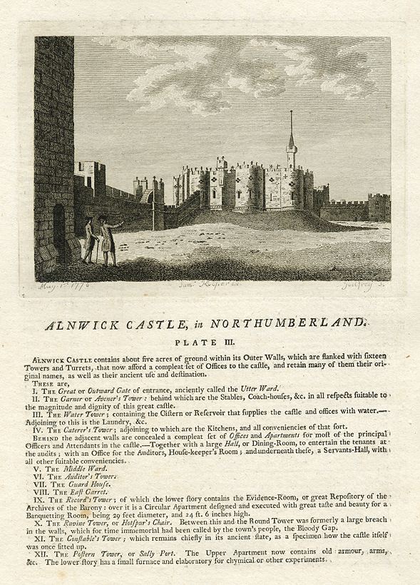 Northumberland, Alnwick Castle, 1786